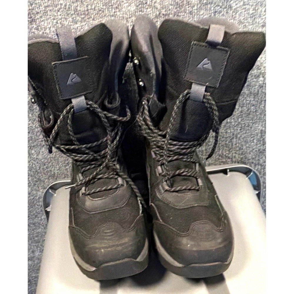 Mens Size 10 Winter Snow Boots, Ozark Trail, Black, 400g Thinsulate Waterproof